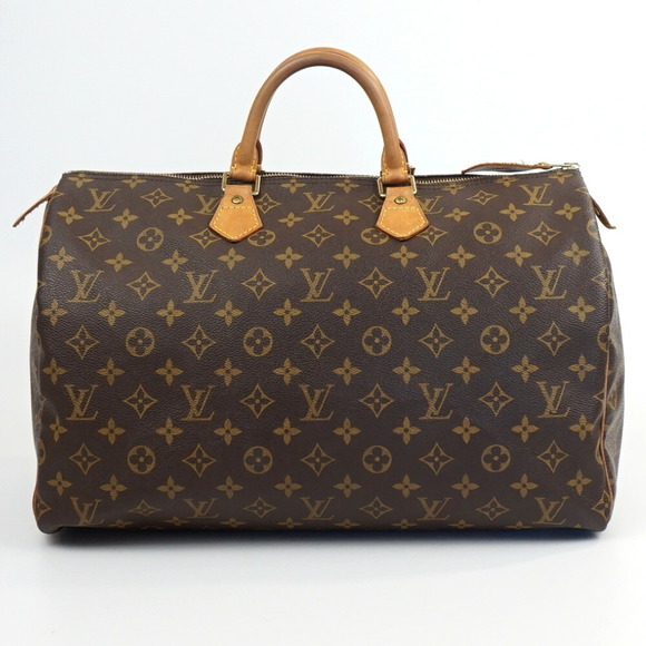 Louis Vuitton Speedy Boston Monogram Brown Canvas Handbag Bag - Picture 1 of 8